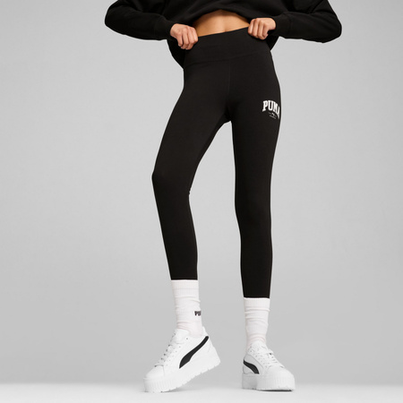 Legginsy damskie Puma SQUAD HIGH-WAIST czarne 68154101