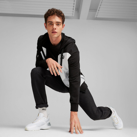 Bluza z kapturem męska Puma POWER COLORBLOCK FZ czarna 67893401