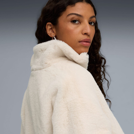 Kurtka damska Puma WARDROBE ESS SOFT FLEECE beżowa 63216987