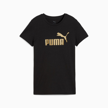 Koszulka damska Puma ESS METALLIC NO.1 LOGO czarna 63153651