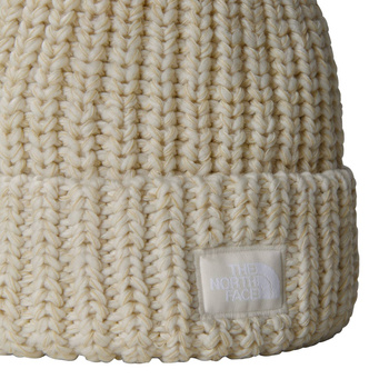 Czapka zimowa unisex The North Face COZY CHUNKY CABIN BEANIE beżowa NF0A887W86I