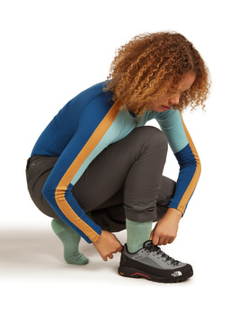 Skarpety trekkingowe damskie Icebreaker HIKE MEDIUM CREW zielone IB1051140HZ