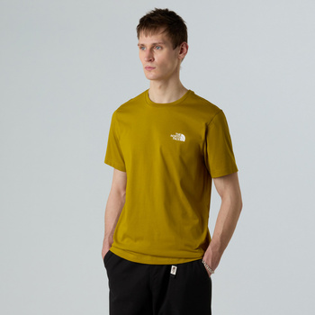 Koszulka męska The North Face SIMPLE DOME żółta NF0A87NGBOG