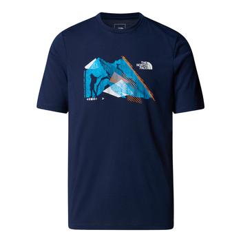 Koszulka męska The North Face BACKPACKING GRAPHIC granatowa NF0A8E1C8K2