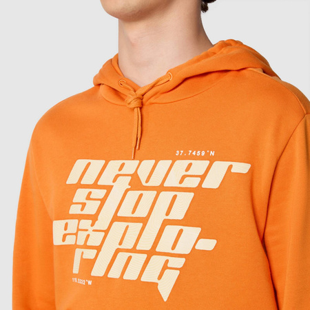 Bluza z kapturem unisex The North Face GRAPHIC pomarańczowa NF0A852ZI0M