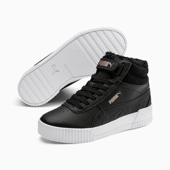 Buty zimowe dziecięce Puma CARINA MID FUR czarne 30968301