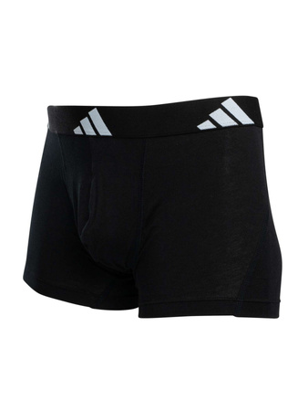 Bokserki męskie adidas ACTIVE FLEX TRUNKS 3-PACK czarne 4AM002-000