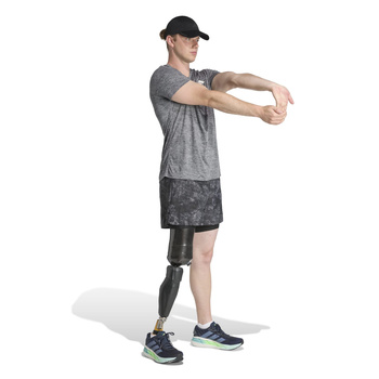 Spodenki do biegania męskie adidas OWN THE RUN szare JN9680