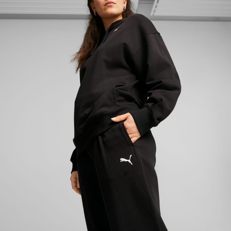 Spodnie dresowe damskie Puma HER HIGH-WAIST TR czarne 67600601