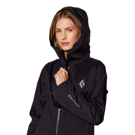 Kurtka przeciwdeszczowa damska Black Diamond STORMLINE STRETCH RAIN SHELL czarna APM697015