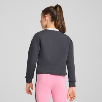 Bluza dziewczęca Puma POWER CREW FL szara 68178769