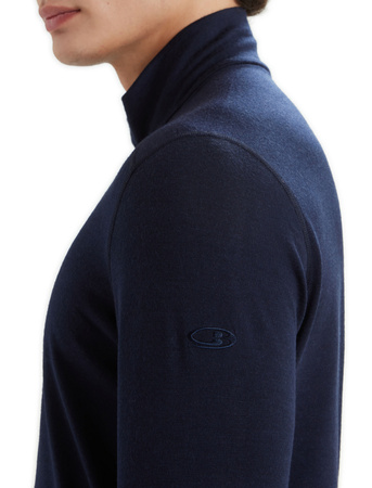 Longsleeve termiczny męski Icebreaker 200 OASIS HALF ZIP granatowy IBB04367401