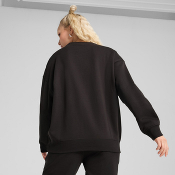 Bluza damska Puma ESS OVERSIZED CREW FL czarna 68540001
