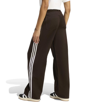Spodnie jeansowe damskie adidas FIREBIRD brązowe KD2934