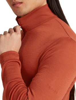 Longsleeve termiczny męski Icebreaker 175 EVERYDAY HALF ZIP pomarańczowy IBB044840BA