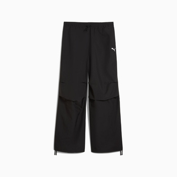 Spodnie dresowe damskie Puma WARDROBE ESS PARACHUTE OP WOVEN czarne 63204401