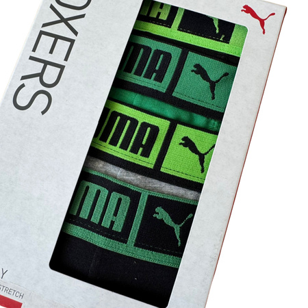 Bokserki męskie Puma BASIC PLACED LOGO ELASTIC 4-PACK wielokolorowe 93866803