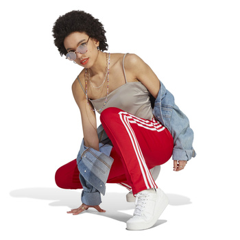 Spodnie dresowe damskie adidas ADICOLOR CLASSIC SST czerwone IK6603