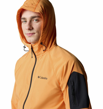 Kurtka softshellowa męska Columbia TALL HEIGHTS II pomarańczowa 2117211816