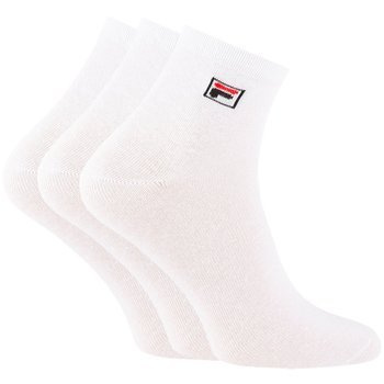 Skarpety unisex Fila QUARTER PLAIN 3-PACK białe F9303-300
