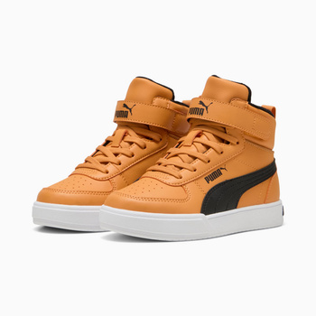 Buty sportowe chłopięce Puma CAVEN MID FUR PS pomarańczowe 40183401
