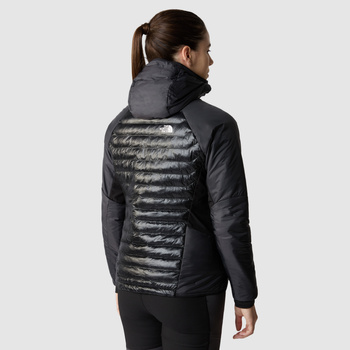 Kurtka z kapturem damska The North Face MACUGNAGA HYBRID INSULATION szara NF0A851YMN8