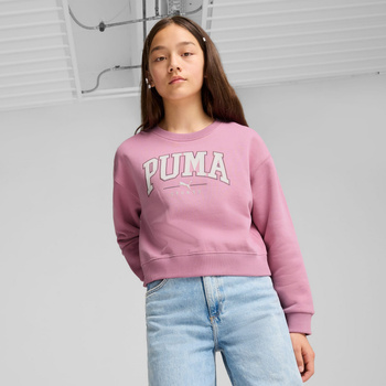 Bluza dziewczęca Puma SQUAD CREW FL różowa 68176348