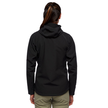 Bluza z kapturem damska Black Diamond ELEMENT czarna AP7440250002