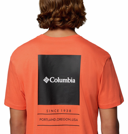 Koszulka męska Columbia BARTON SPRINGS pomarańczowa 2058331859