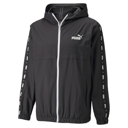 Kurtka softshell męska Puma ESSENTIAL+ TAPE WINDBREAKER czarna 84747701