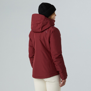 Kurtka narciarska damska The North Face DESCENDIT bordowa NF0A8DDT0VO