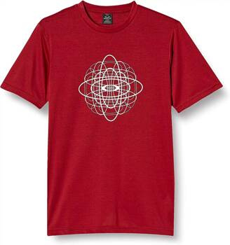 Koszulka męska Oakley ATOMIC ELLIPSE czerwona FOA402583-80U