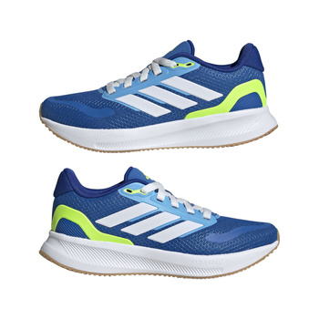 Buty do biegania dziecięce adidas RUNFALCON 5 niebieskie JQ8137