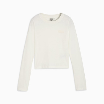 Longsleeve damski Puma X ROSÉ SLIM beżowy 63380577