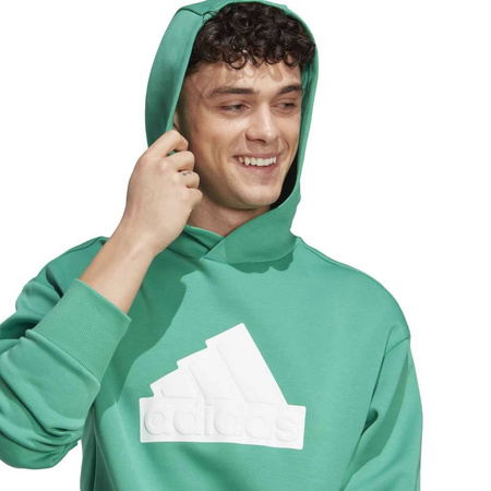 Bluza z kapturem męska adidas FUTURE ICONS BOS zielona IC3751
