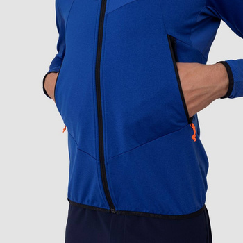 Bluza z kapturem męska Salewa AGNER HYBRID niebieska 00-0000027371_8625