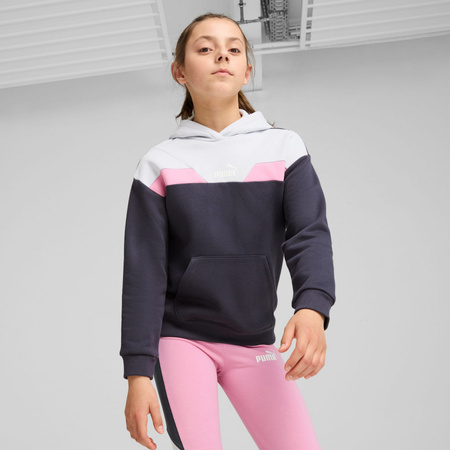 Bluza z kapturem dziewczęca Puma POWER FL szara 68178869