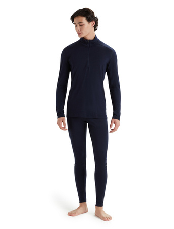 Longsleeve termiczny męski Icebreaker 200 OASIS HALF ZIP granatowy IBB04367401