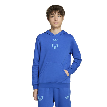 Bluza z kapturem dziecięca adidas MESSI niebieska JY9542