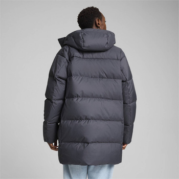 Kurtka z kapturem męska Puma PROTECTIVE DOWN PARKA szara 62646669