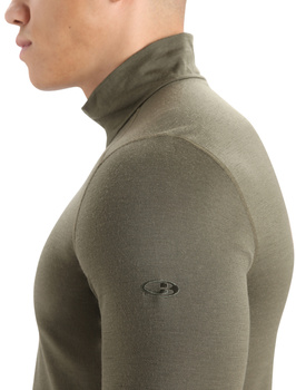 Longsleeve termiczny męski Icebreaker 200 OASIS HALF ZIP zielony IBB04367069