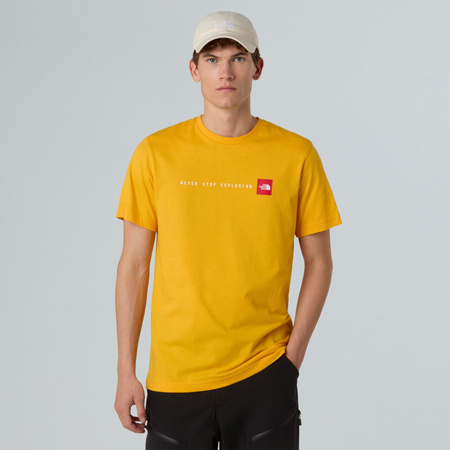 Koszulka męska The North Face S/S NEVER STOP EXPLORING żółta NF0A87NS56P