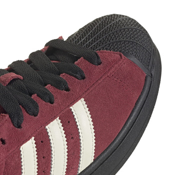 Buty sportowe męskie adidas SUPERSTAR II bordowe JQ3220