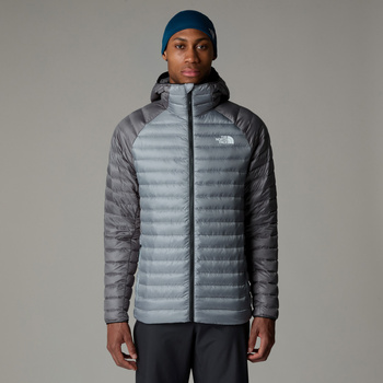 Kurtka puchowa z kapturem męska The North Face BETTAFORCA szara NF0A87GXAWM