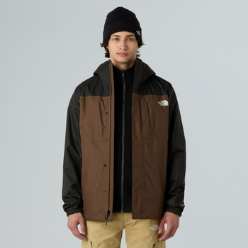 Kurtka wodoodporna męska The North Face QUEST TRICLIMATE brązowa NF0A3YFH1OI
