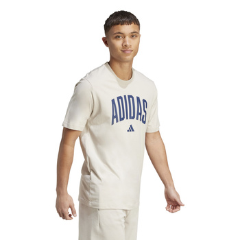 Koszulka treningowa męska adidas COLLEGIATE beżowa JM6415