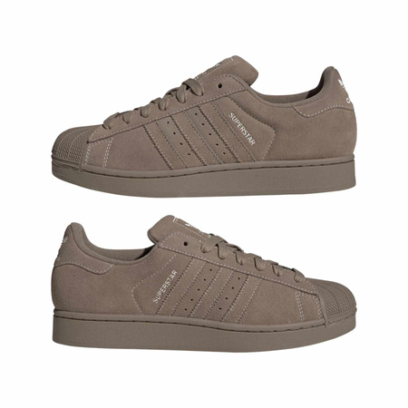 Buty sportowe męskie adidas SUPERSTAR II brązowe KI8493