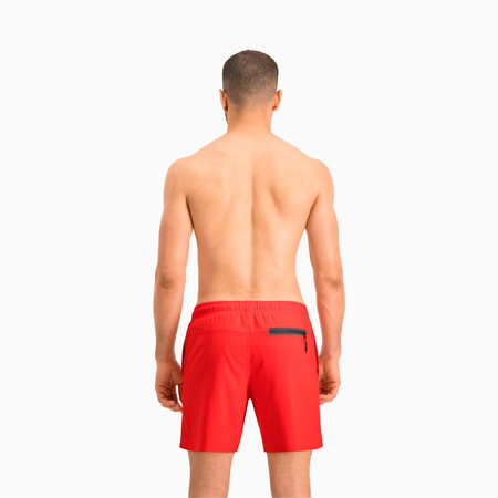 Kąpielówki męskie Puma SWIM MEDIUM LENGTH czerwone 90766002