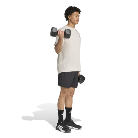 Koszulka treningowa męska adidas TRAINING ESSENTIALS HOLIDAY PACK beżowa JZ4162