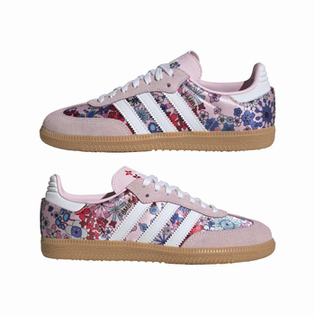 Buty sportowe dziecięce adidas LIBERTY LONDON SAMBA OG różowe JQ2008